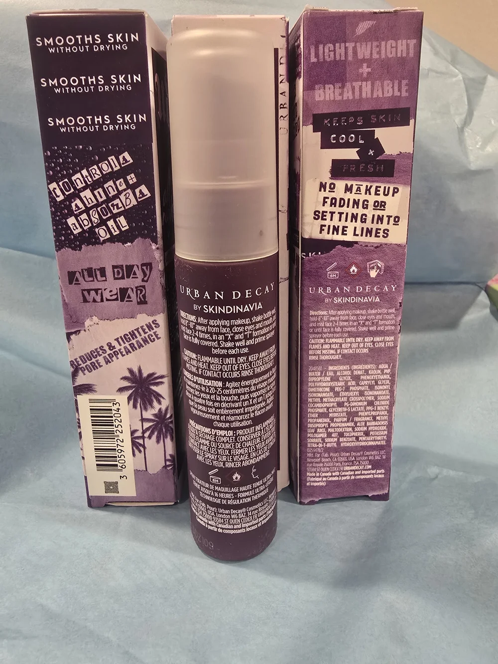 Urban Decay All Nighter Ultra Matte Setting Spray - Deep Purple Bottle